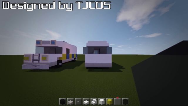 Minecraft: Police Van Tutorial (Designed By TJC05) смотреть онлайн