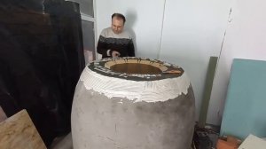 как  клеить   мозаику  на  тандыр