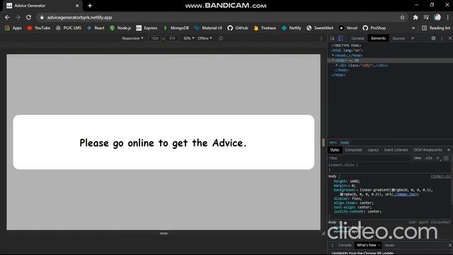 Advice Generator React App | React Random Quote Generator | React Advice Generator App смотреть онлайн