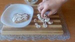 Бутерброды с Сырыми Шампиньонами | Очень Просто и Очень ВКУСНО |