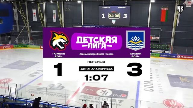 Первенство Беларуси по хоккею среди команд 2011 года рождения. Гомель - Химик Новополоцк