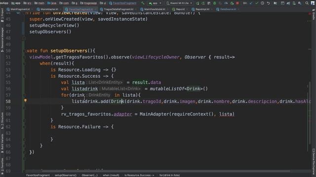 Como crear una app de tragos - Mostrando lista de favoritos - Parte 9 смотреть онлайн