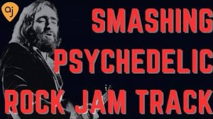 Smashing Psychedelic Rock Jam Guitar Backing Track (E Minor 77 BPM)