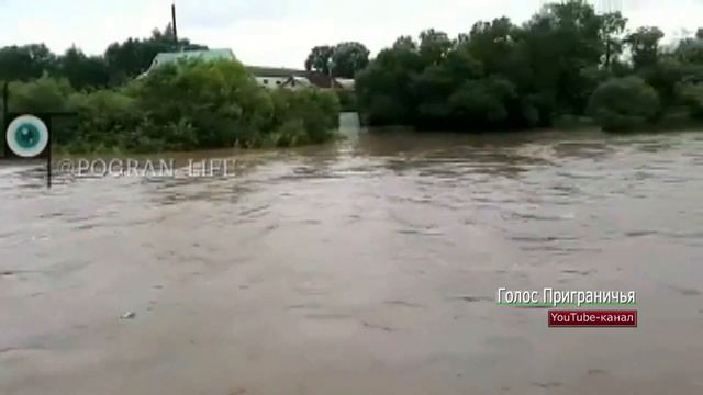 Пограничный / Река Нестеровка 16 августа 2019 после тайфуна Кроса смотреть онлайн