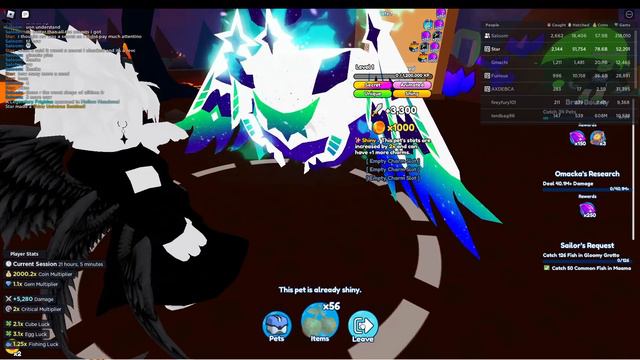 I COMPLETED ALL EVENT QUEST AND MAXED THE SHINY SECRET | Roblox: Pet Catchers смотреть онлайн