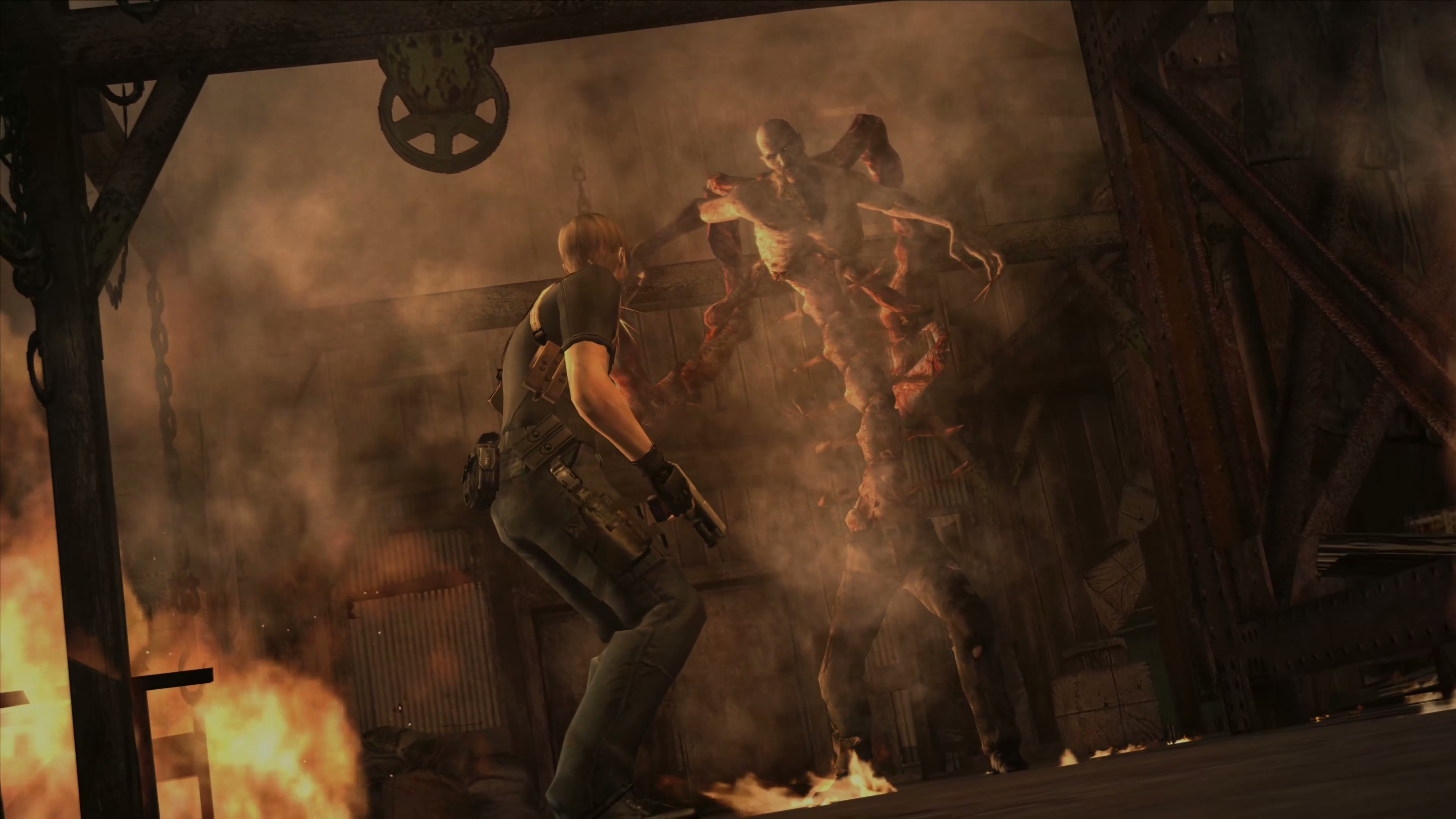 Resident Evil 4 HD Part6. Два маршрута. Битва с El Gigante. Сражение с мутировавшим Мендесом.