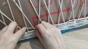 Красивый узор ситцевым плетением. How to make Paper Baskets