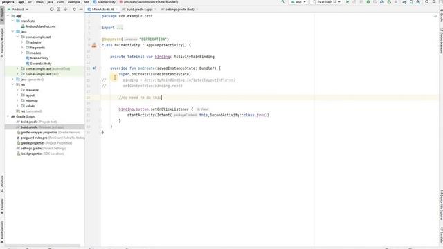 View Binding Delegate | Android Studio Kotlin Tutorial Lecture 04