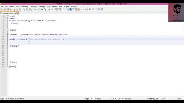 Pop-up in JavaScript|Alert Box|Confirm Box|Prompt Box|  in JavaScript by TechWithYasir