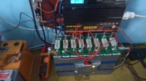 Тест LifePo4 90Ah 8S под нагрузкой 1.5 кВт