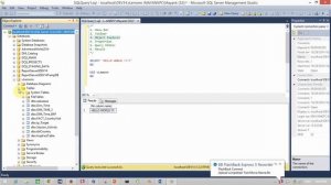 SQL Server 2014 Management Studio Overview