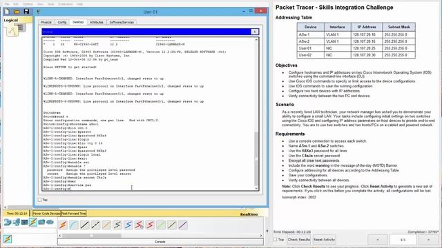 Packet Tracer 2.4.1.2 Skills Challenge