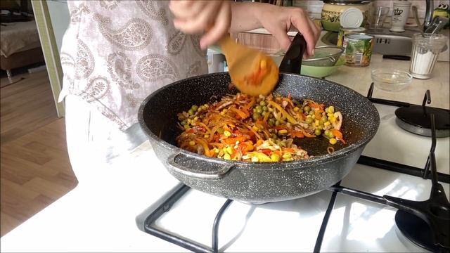 Обед или ужин за 20 минут. Очень вкусный и ароматный рис. смотреть онлайн