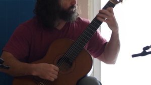 Scarlatti sonata k-1 on classical guitar