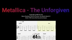 Metallica - The Unforgiven Backing Track (Solo Guitar Practice)