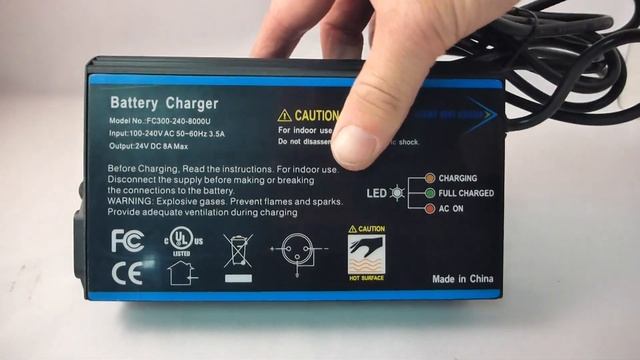 24V 8 Amp Three stage Automatic Charger - Maintainer - Wheel Chair - Scooter - Model 24BC8000T-1 смотреть онлайн