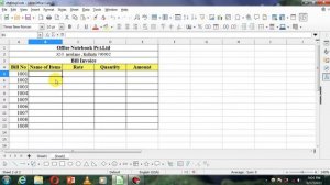 How To Entry Bill in Libreoffice calc || Billing in Libreoffice calc