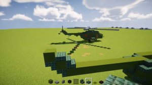Minecraft Mil Mi-8 Hip Helicopter Tutorial