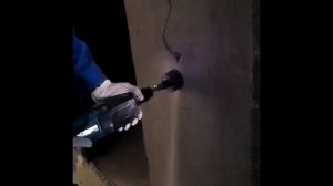 Сверление стены перфоратором и алмазной коронкой
