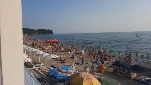 Новомихайловский пляж 25 августа 21 г вечер 17 часов 17 минут