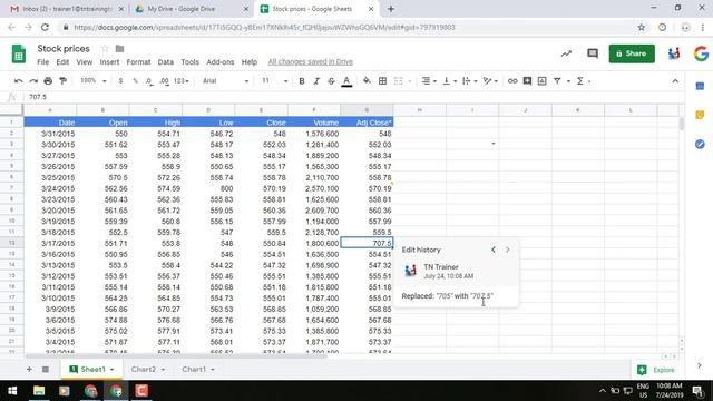 How to View the Edit History In Google Sheets