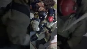 Тренировка в СИЗОД поиск пострадавшего с закрытыми глазами!