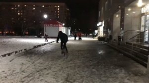 Выпал снег/Зимний дрифт на bmx