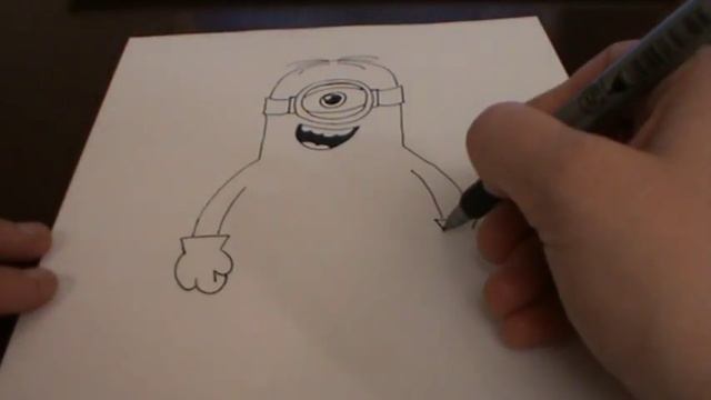 Как нарисовать Миньона (Миньоны, Гадкий Я)!How to Draw a Minion