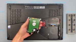 Asus ROG Strix GL703G How to replace a hard drive or install SSD drive in laptop