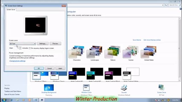 How To Change Screen Saver/Change 3D Text Screen Saver- Windows Vista, 7, 8, and 10 [ Hindi ] смотреть онлайн