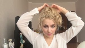 Урок 17. Высокий пучок на основе локонов. Свадебная, вечерняя прическа.