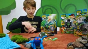 Видео для мальчиков с Бен 10. Часы омнитрикс и крутые трансформации