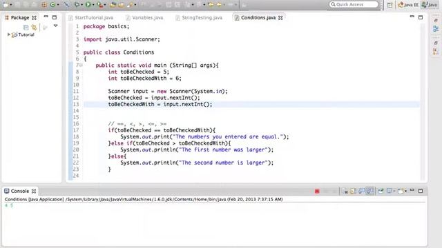 Java Programming Tutorial 06 - User input смотреть онлайн