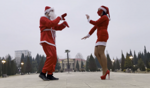 2022 Лезгинка Cанта Клаус Dancing Santa Claus Jingle Bell Девушка Танцует Супер ALISHKA Чеченская