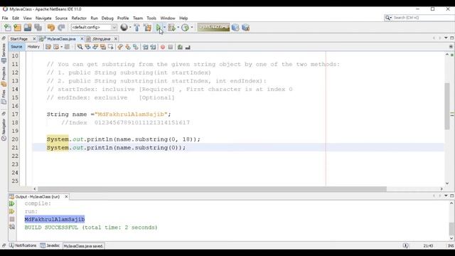 Java Tutorial-22: substring Method in Java смотреть онлайн