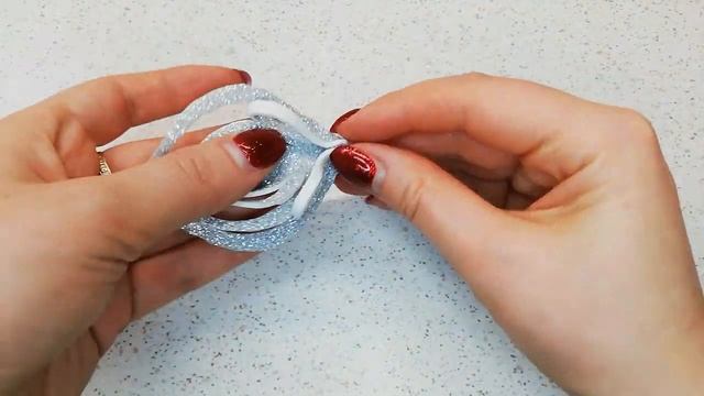 ❄️СНЕЖИНКА ИЗ ФОАМИРАНА ЗА 5 МИНУТ❄️ SNOWFLAKE FROM FOAMIRAN IN 5 MINUTES ❄️