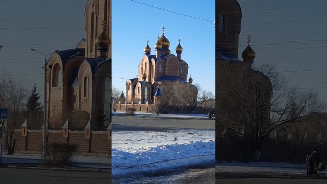 Церковь Серафимо-Иверский собор город Экибастуз.