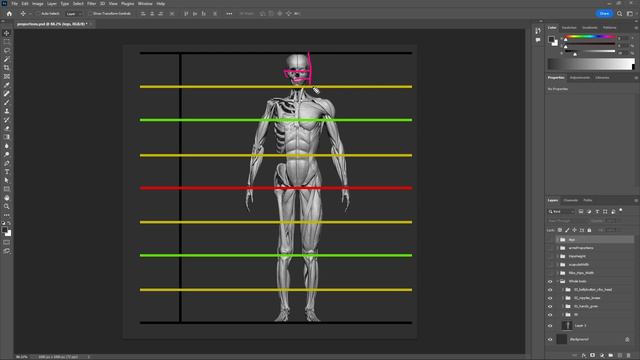 04_Система пропорций для создания #3d_персонажей