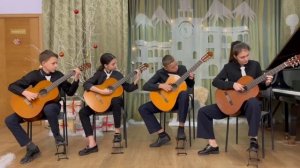 Квартет гитаристов. В.Козлов «Румба». Преп. Мирзоева Сабина Муслимановна.mp4