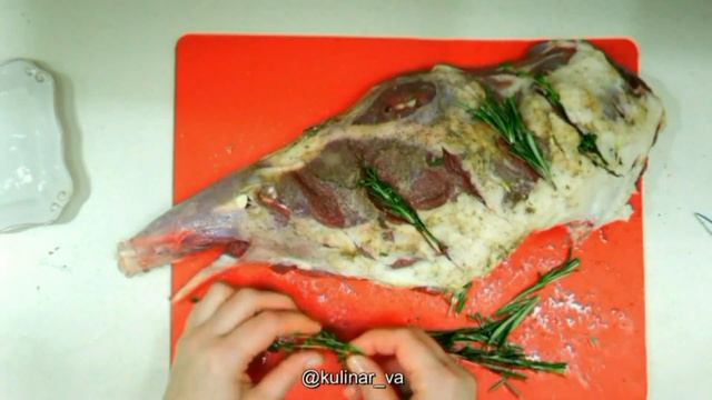 Рецепт ? баранья нога запеченная с ароматными травами ? рецепты от валентины