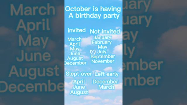 October bday party