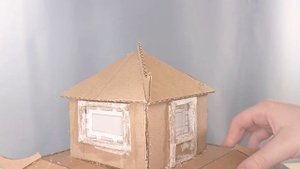 Как сделать домик из картона. Азиатская пагода. DIY