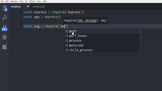 Express.js How to use PUG Template with Express in Node.js смотреть онлайн