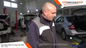 Установка ГБО 4 поколения на Mercedes Benz G class 55 AMG ГБО Prins (часть 2). Газ на Мерседес Бенц