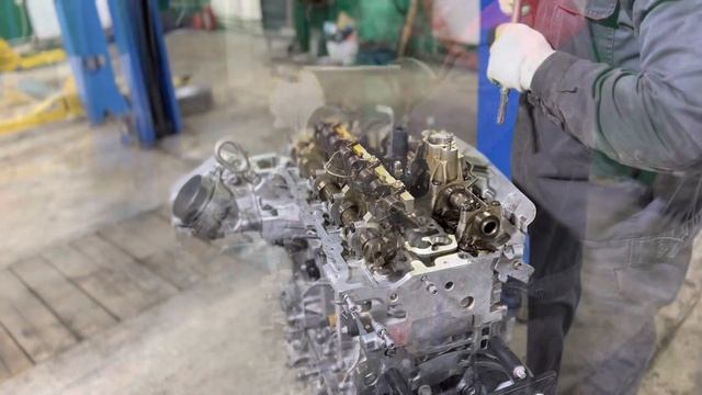 Ремонт двигателя BMW N20 f10 часть 5 установка протяжка ГБЦ смотреть онлайн