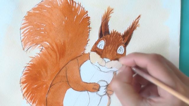 Как нарисовать БЕЛОЧКУ / Рисуем поэтапно белку | Art School