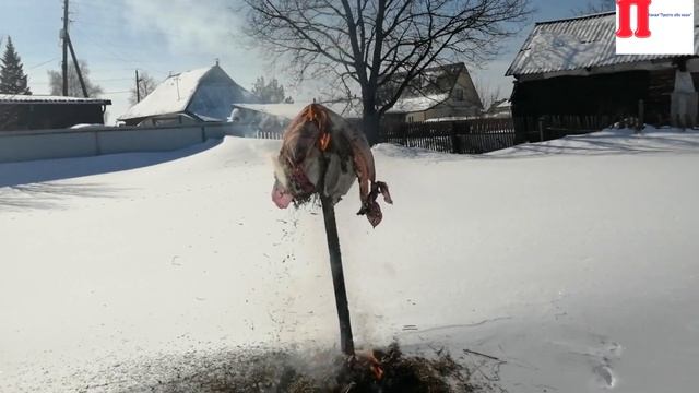 Сжигание чучела на Масленицу.14 марта 2021 смотреть онлайн