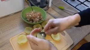 Фаршированный картофель с мясным фаршем