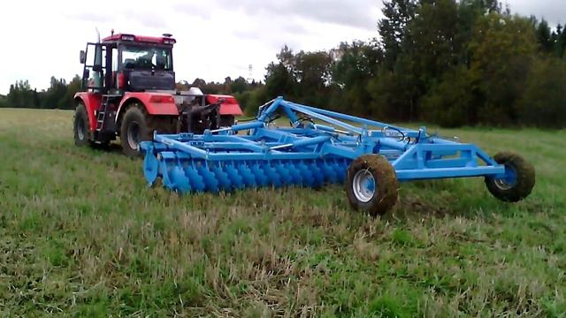 Запуск дискового агрегата ДА 6Х2ПБ «Бизон» Рабочее положение Часть 2 смотреть онлайн