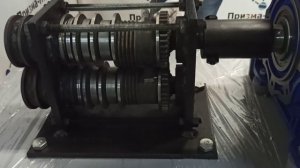 сплющивание концов профильной трубы на станке художественной ковки